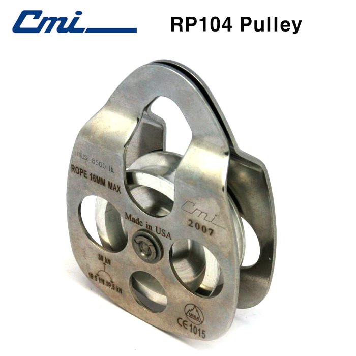 CMI RP104 싱글 도르래 풀리 암벽등반 산업구조용